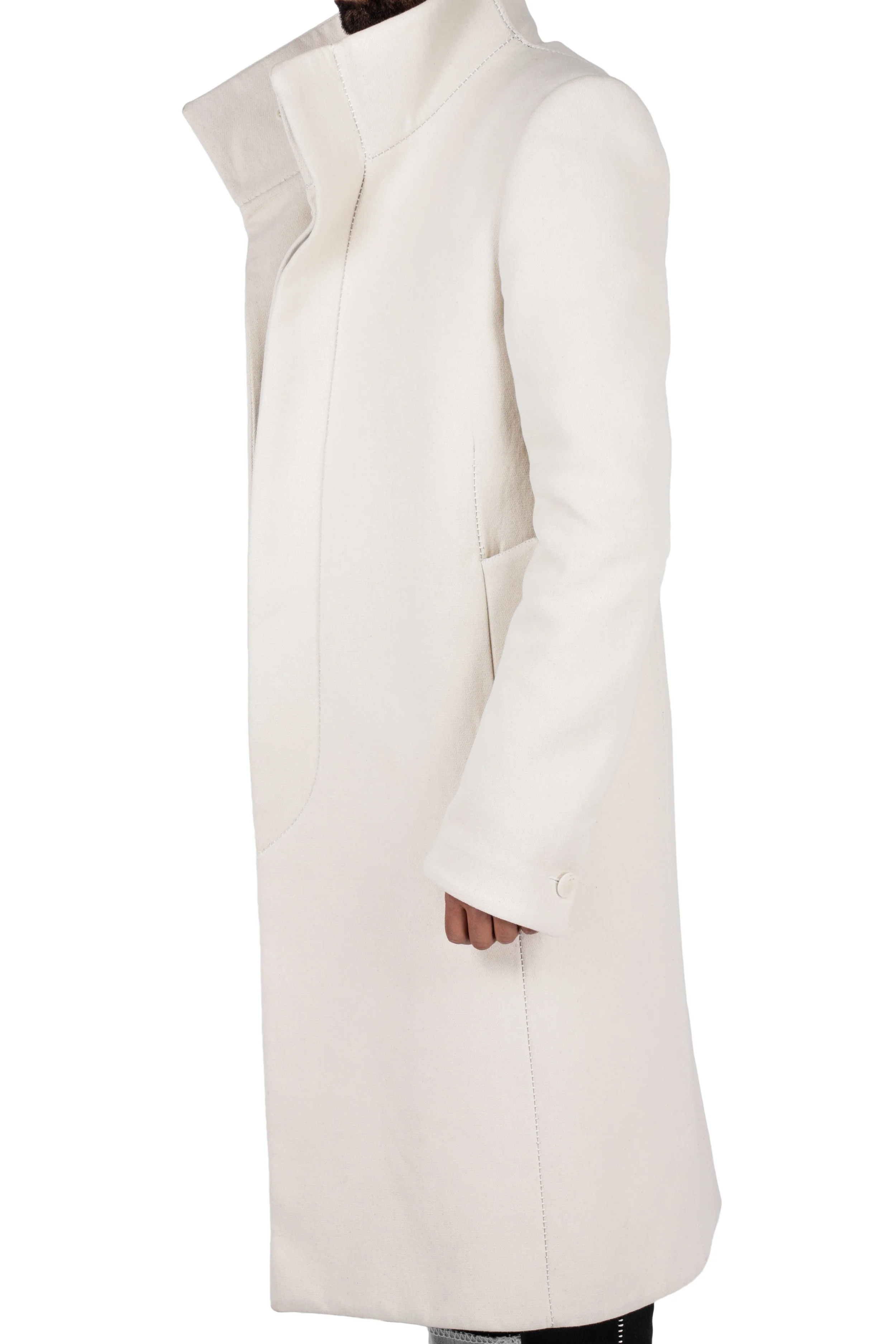 Overlock High Neck Dead End Coat - Image 2