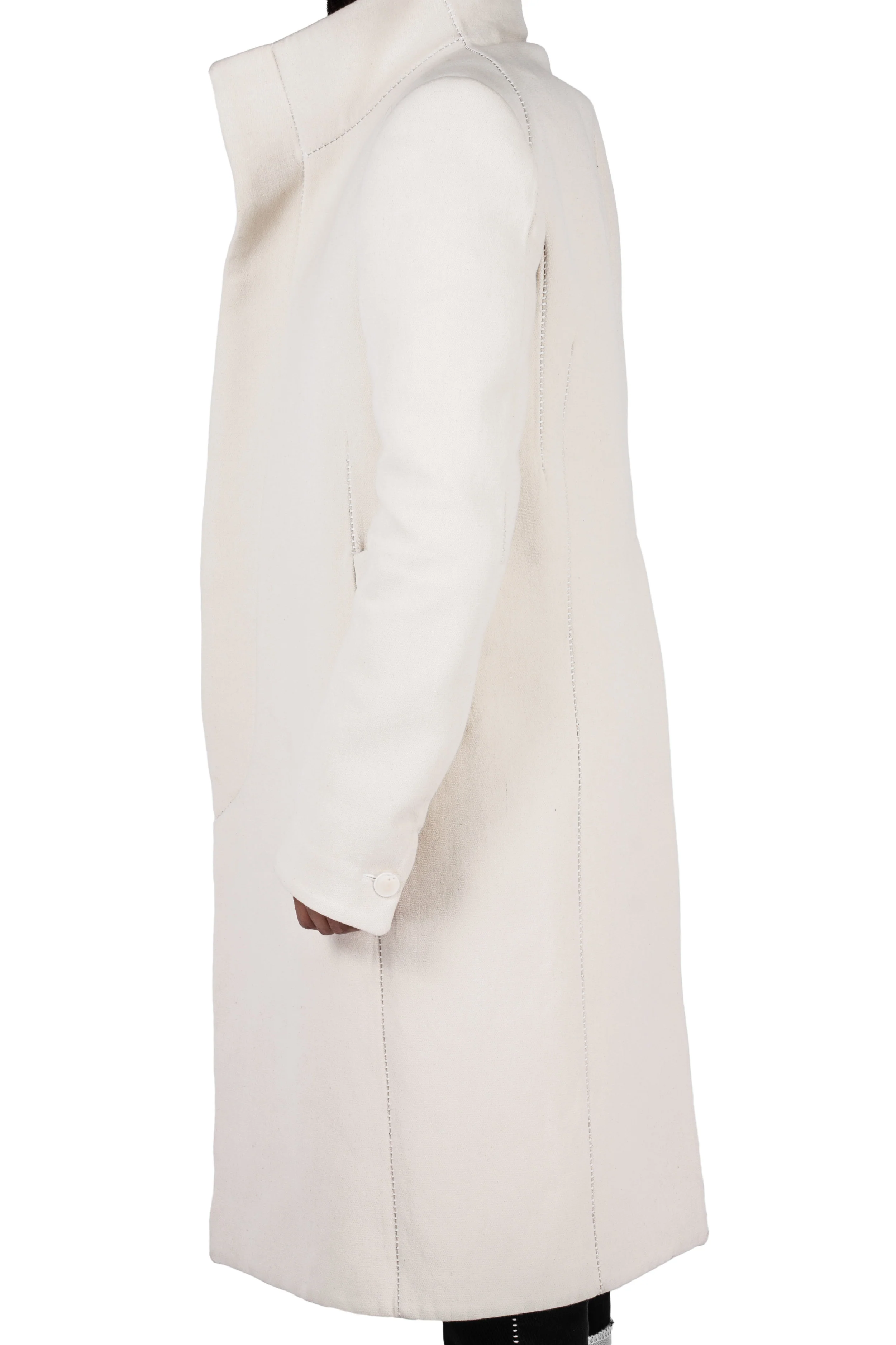 Overlock High Neck Dead End Coat - Image 3