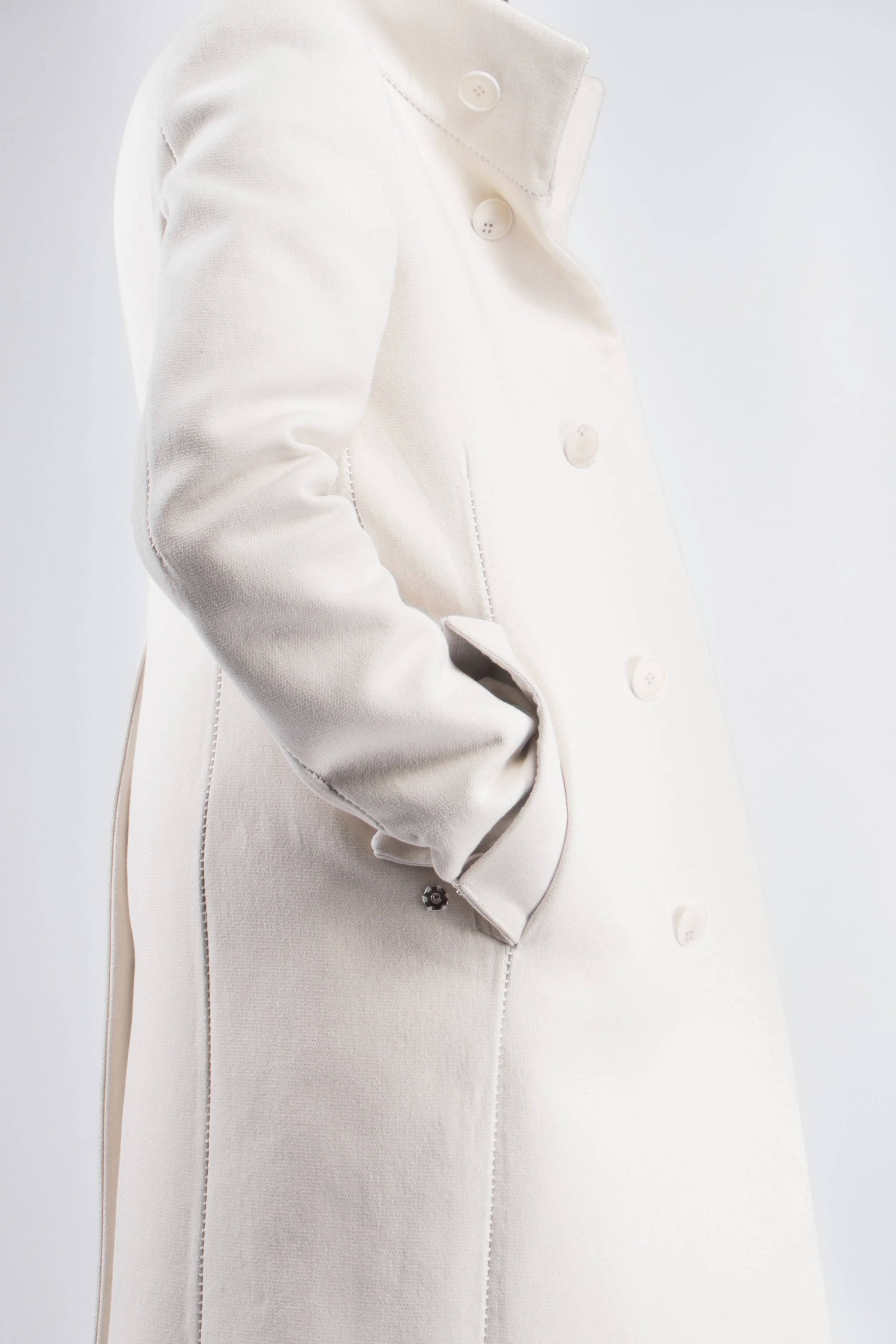 Overlock High Neck Dead End Coat - Image 5