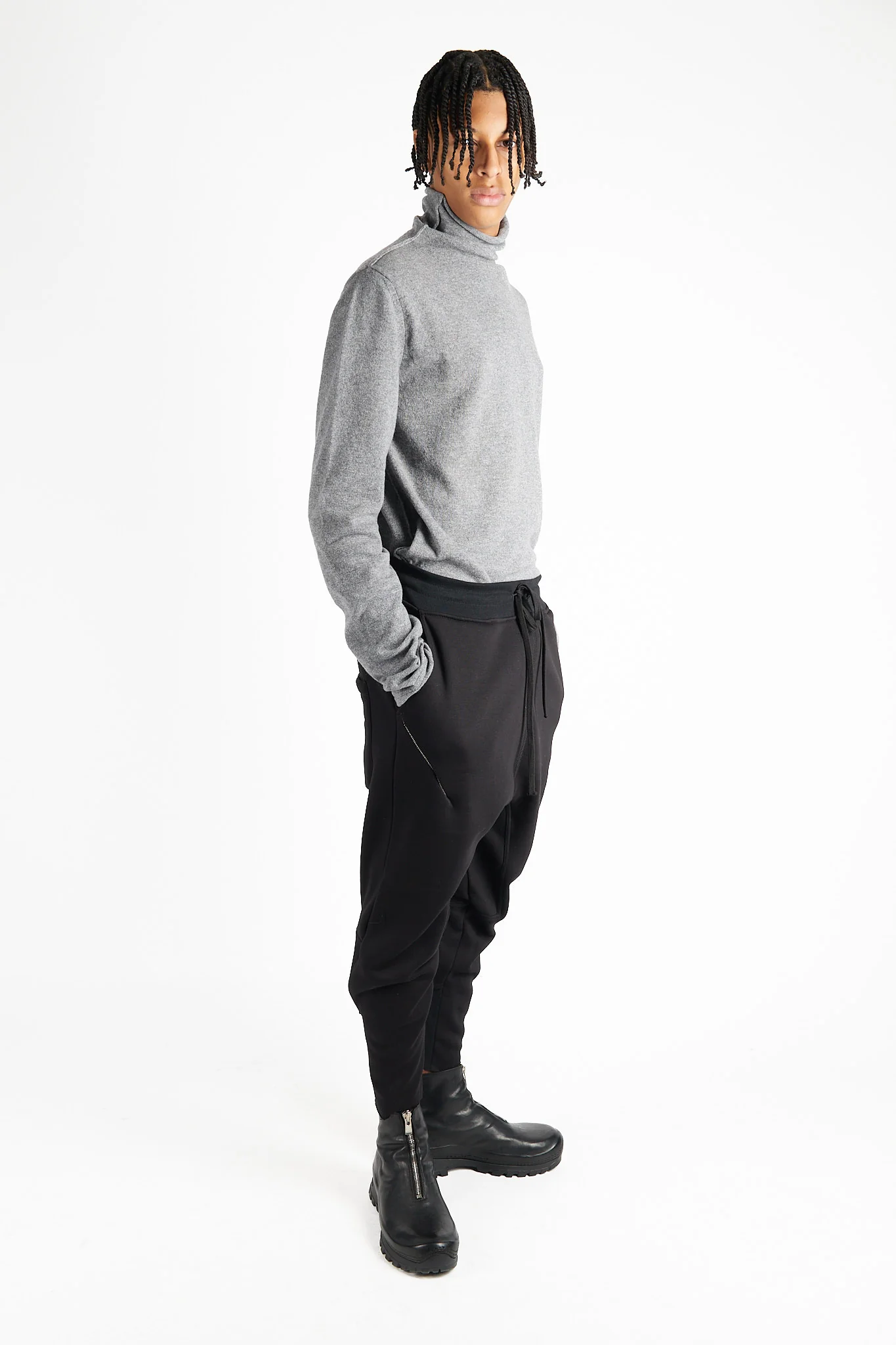 Slim Drop Crotch Pants - Image 2