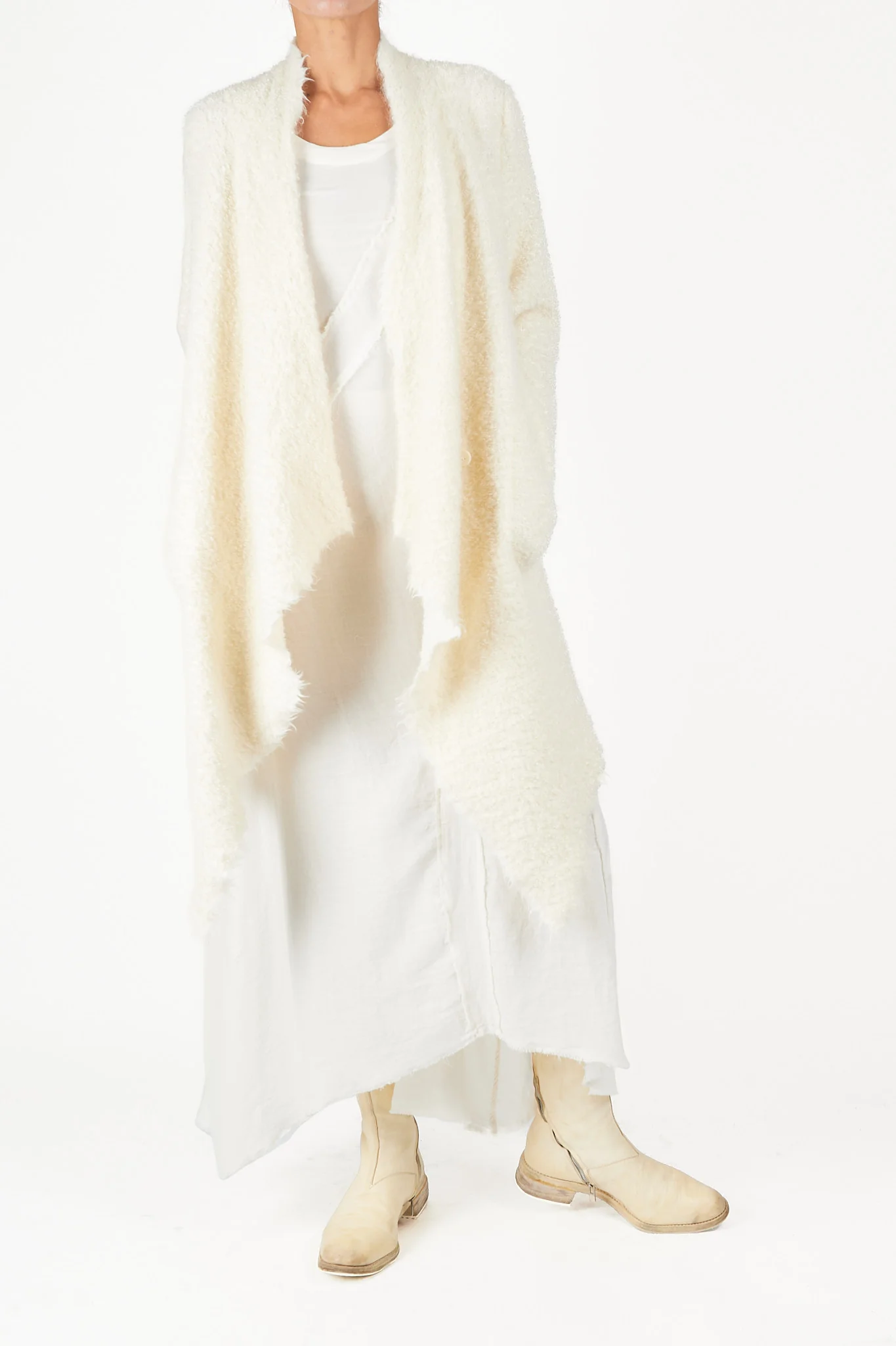 Raw Edge Cape Coat - Image 2