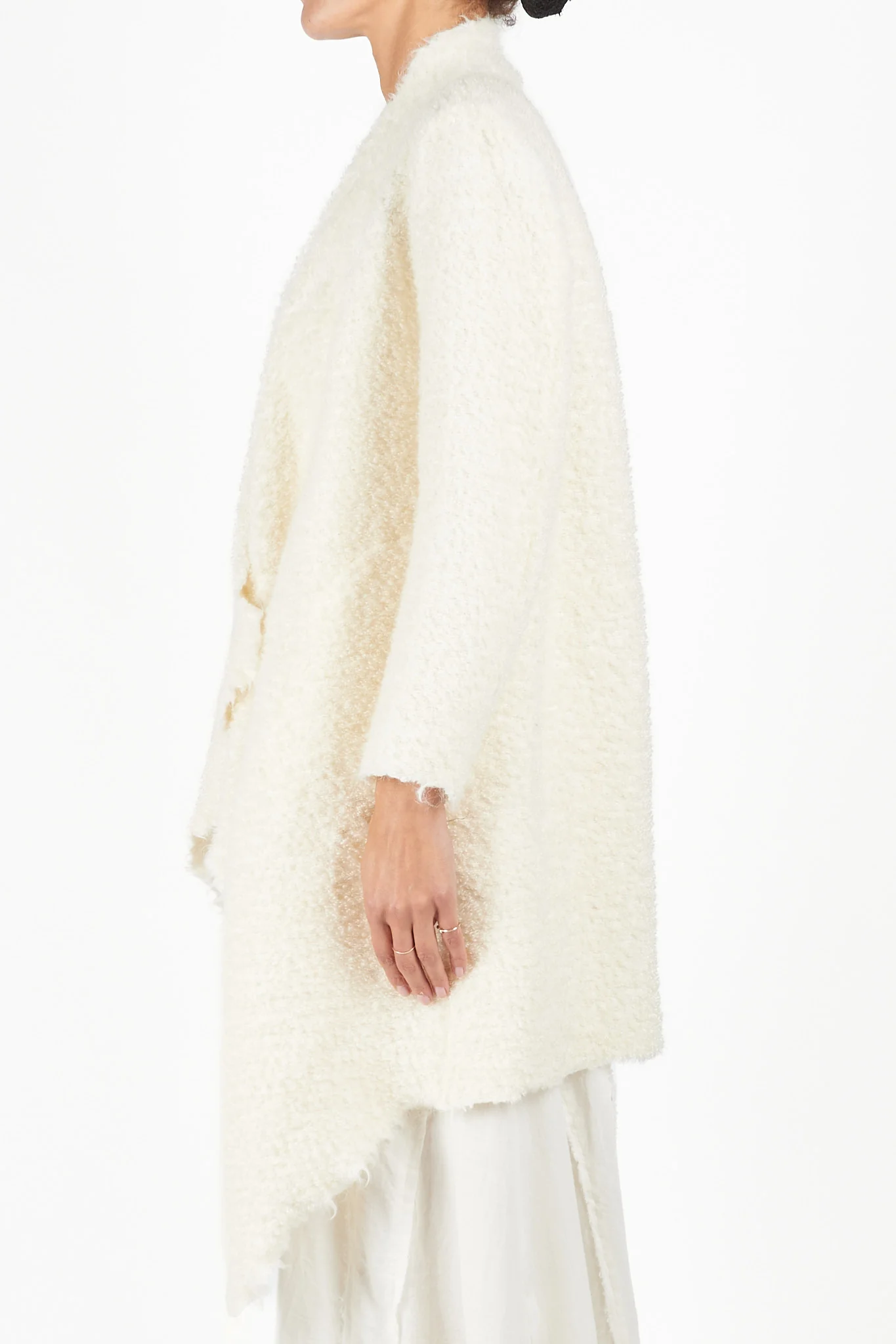 Raw Edge Cape Coat - Image 3