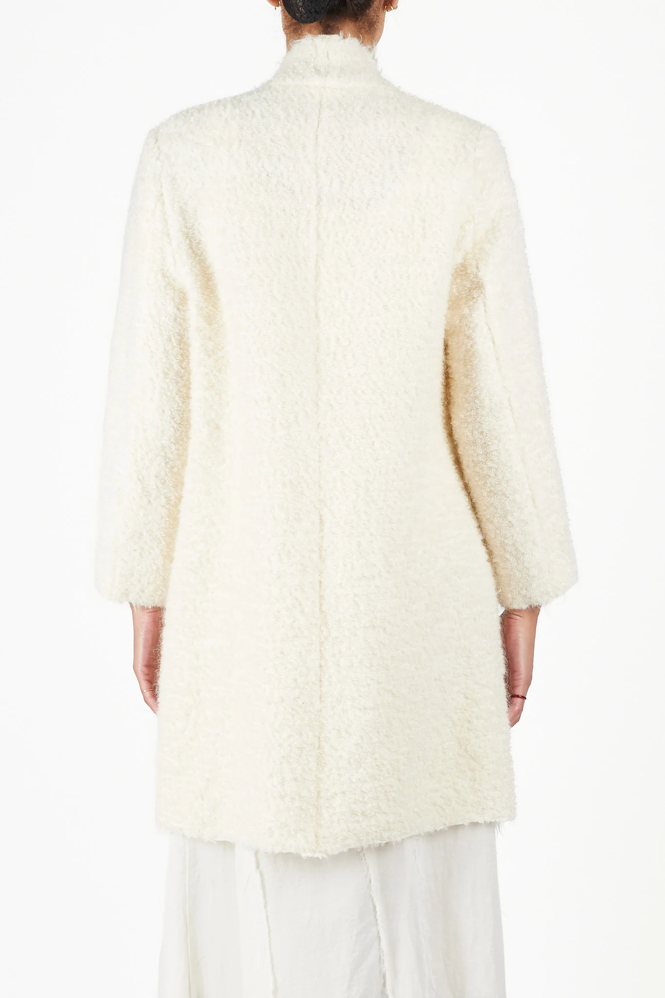 Raw Edge Cape Coat - Image 4