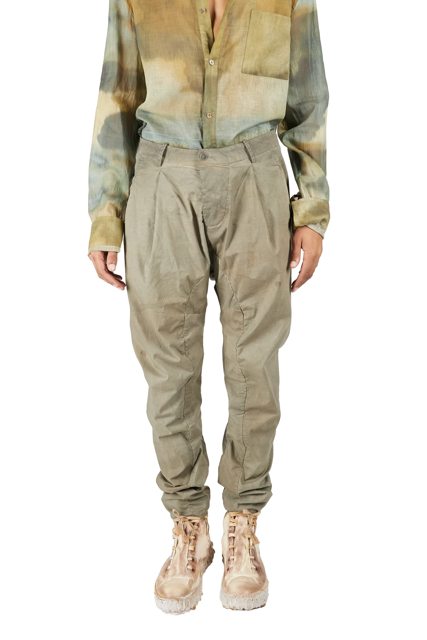 Relaxed Deep Pleat Pant
