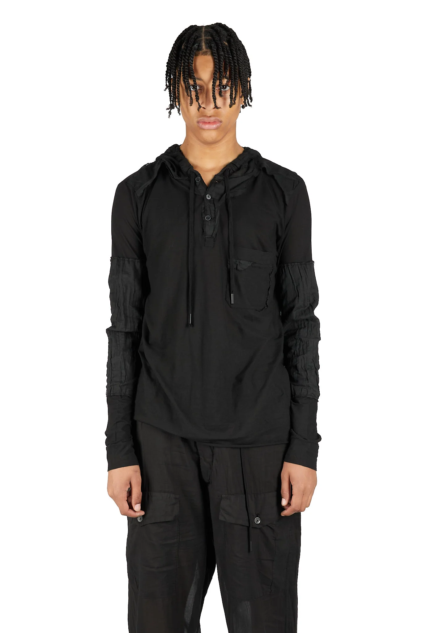 Ripped Hooded T-Shirt