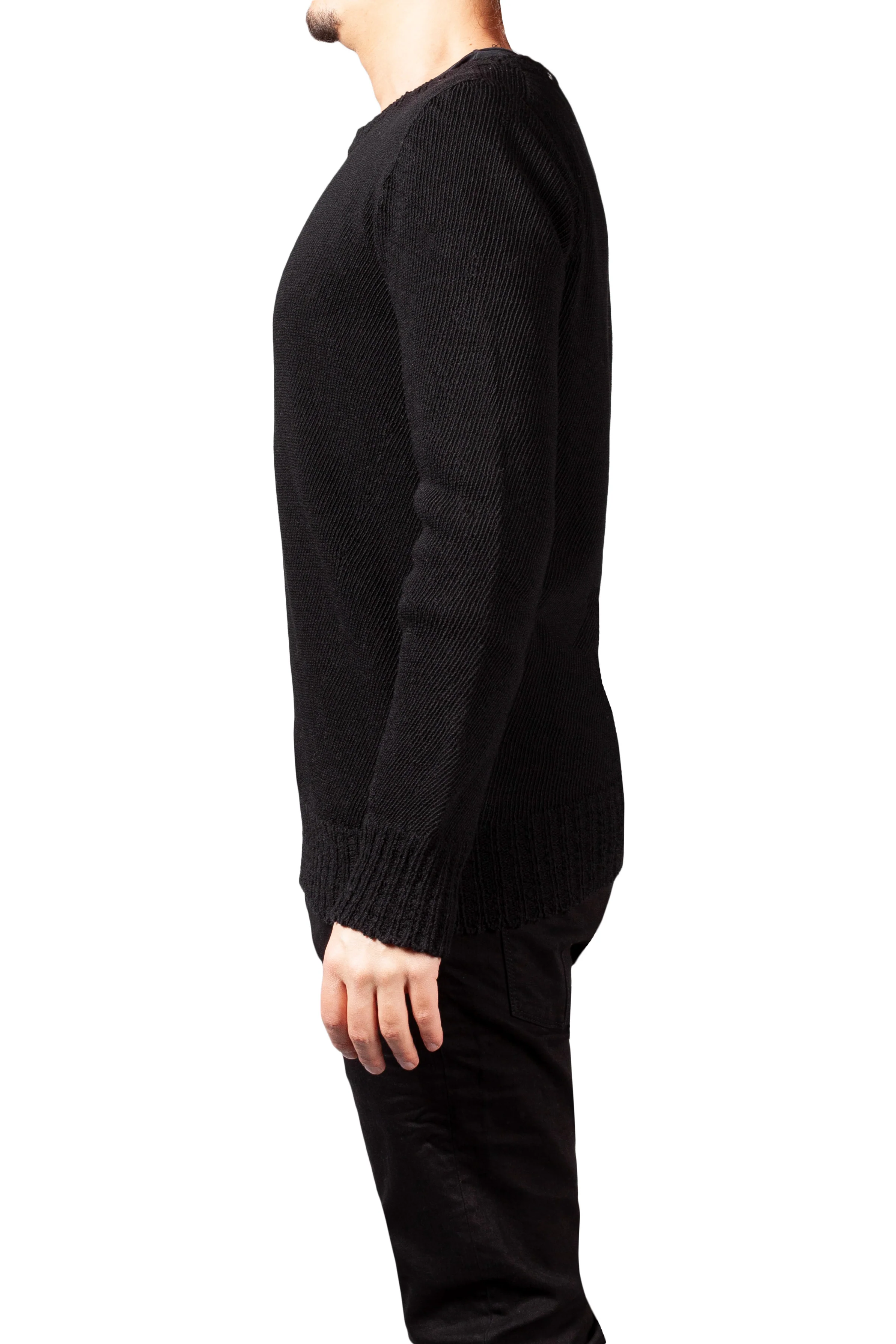 Seamless Long Sleeve Round Neck Sweater - Image 2
