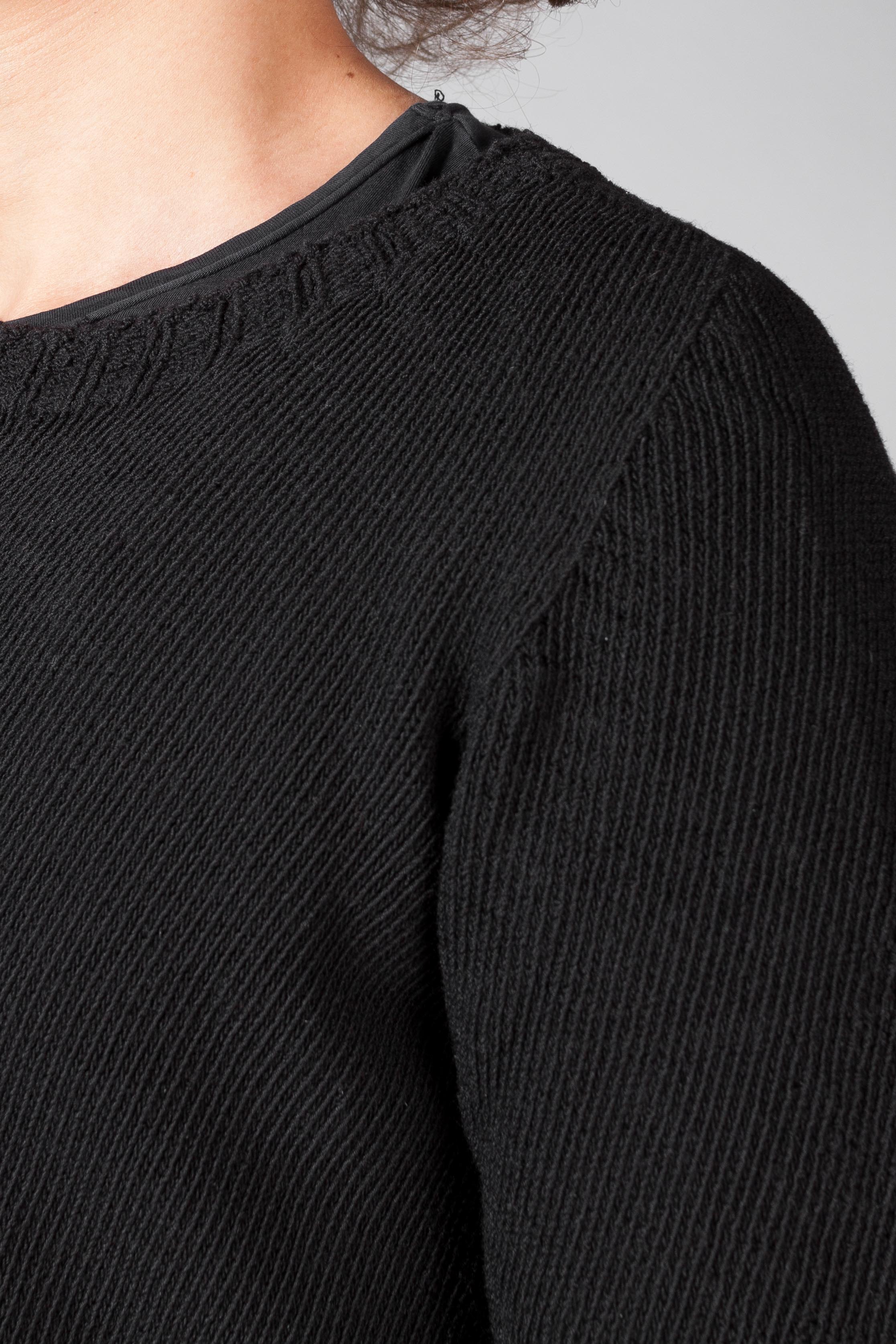 Seamless Long Sleeve Round Neck Sweater - Image 4