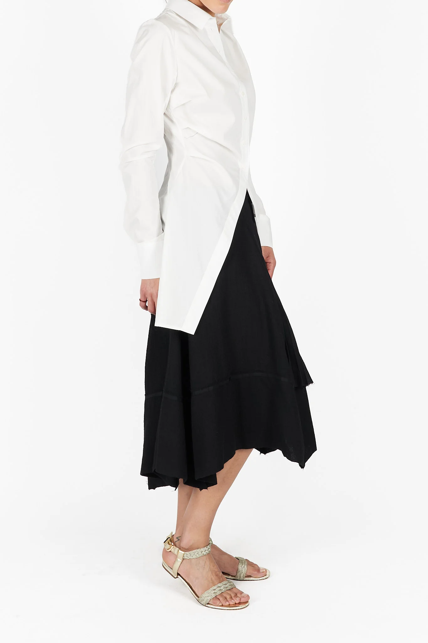 Side-Pleated Shirt Jacket - Image 2
