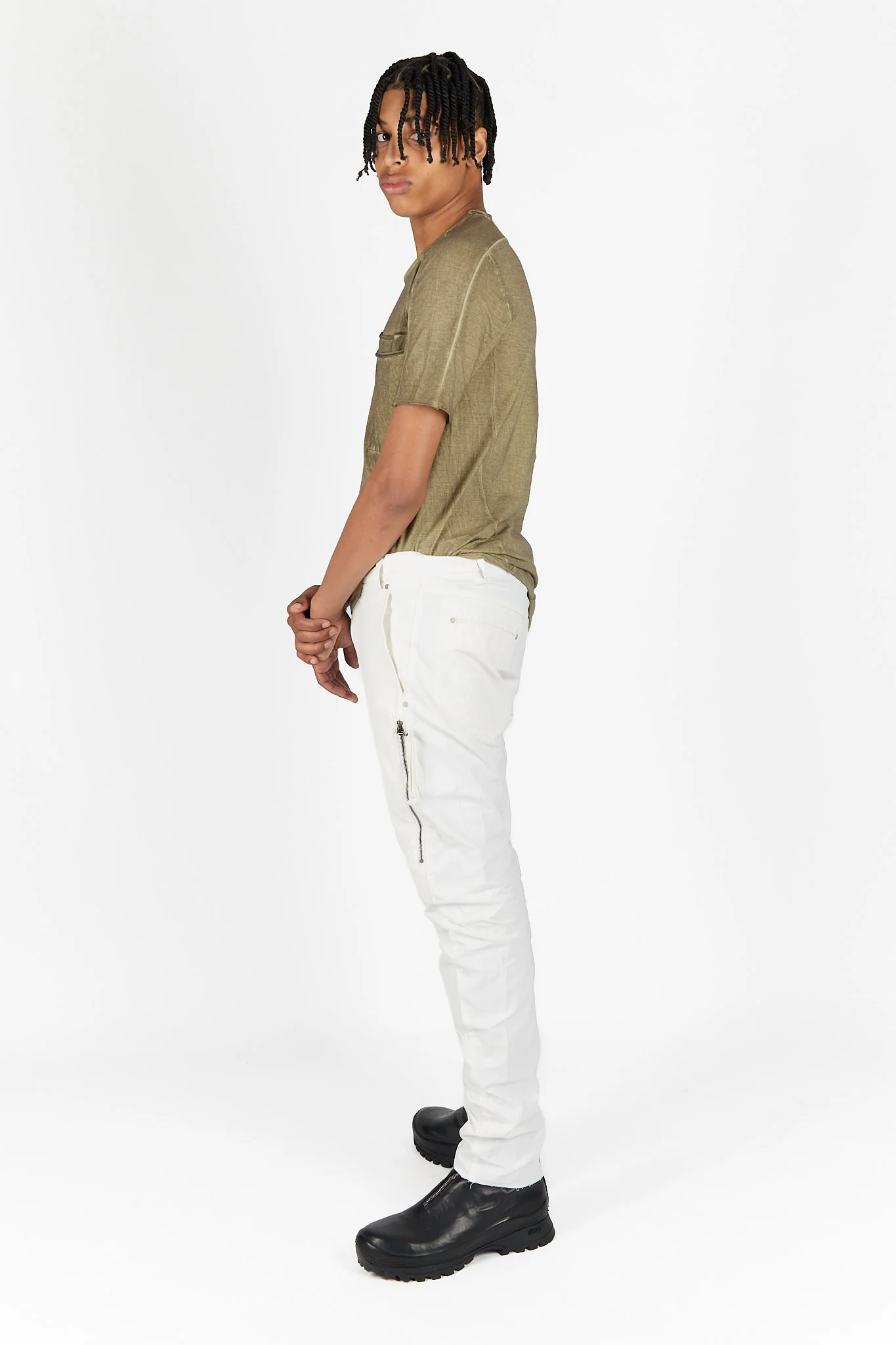 Side Zip Slim Pants - Image 2