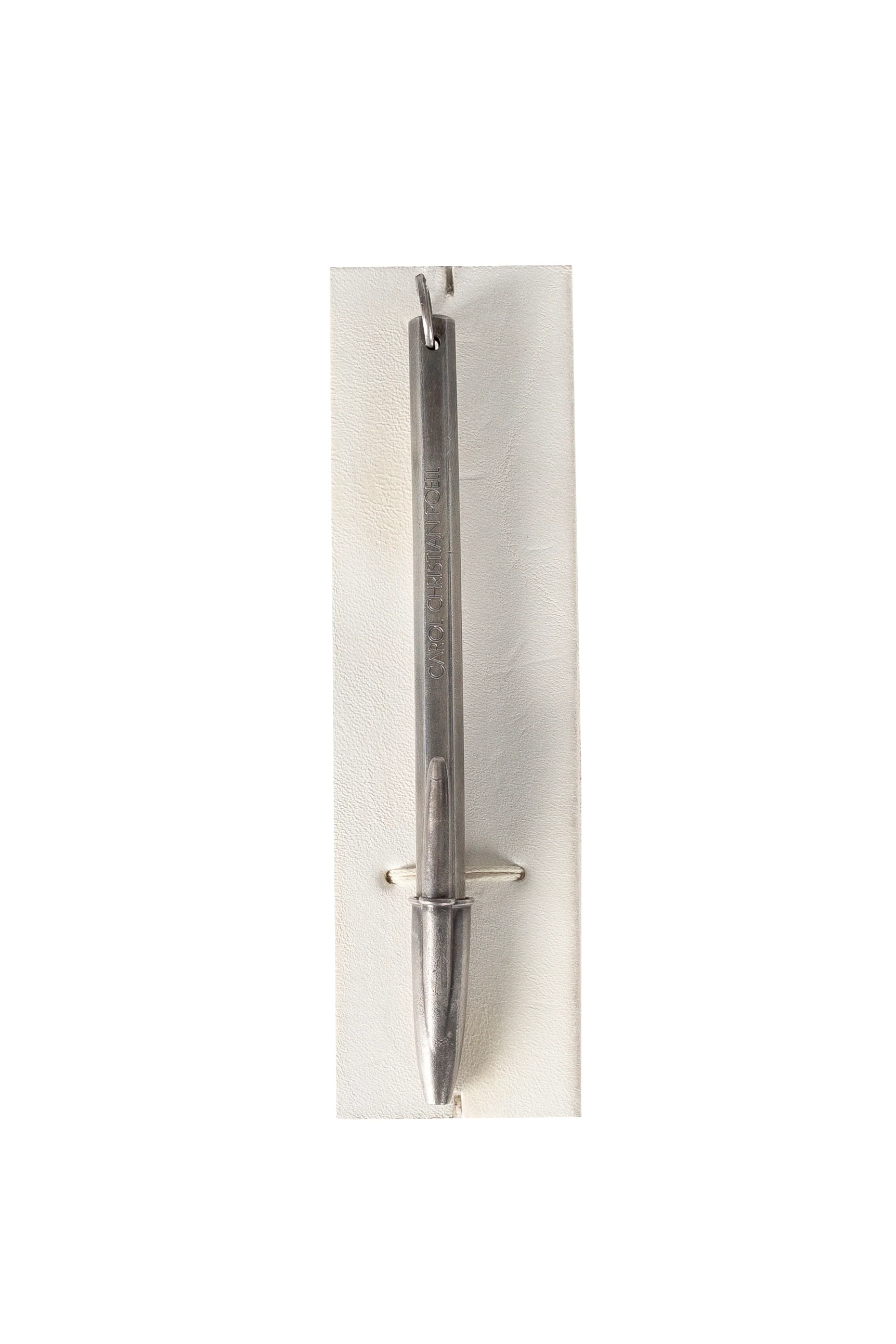 Silver Bic Pen Necklace