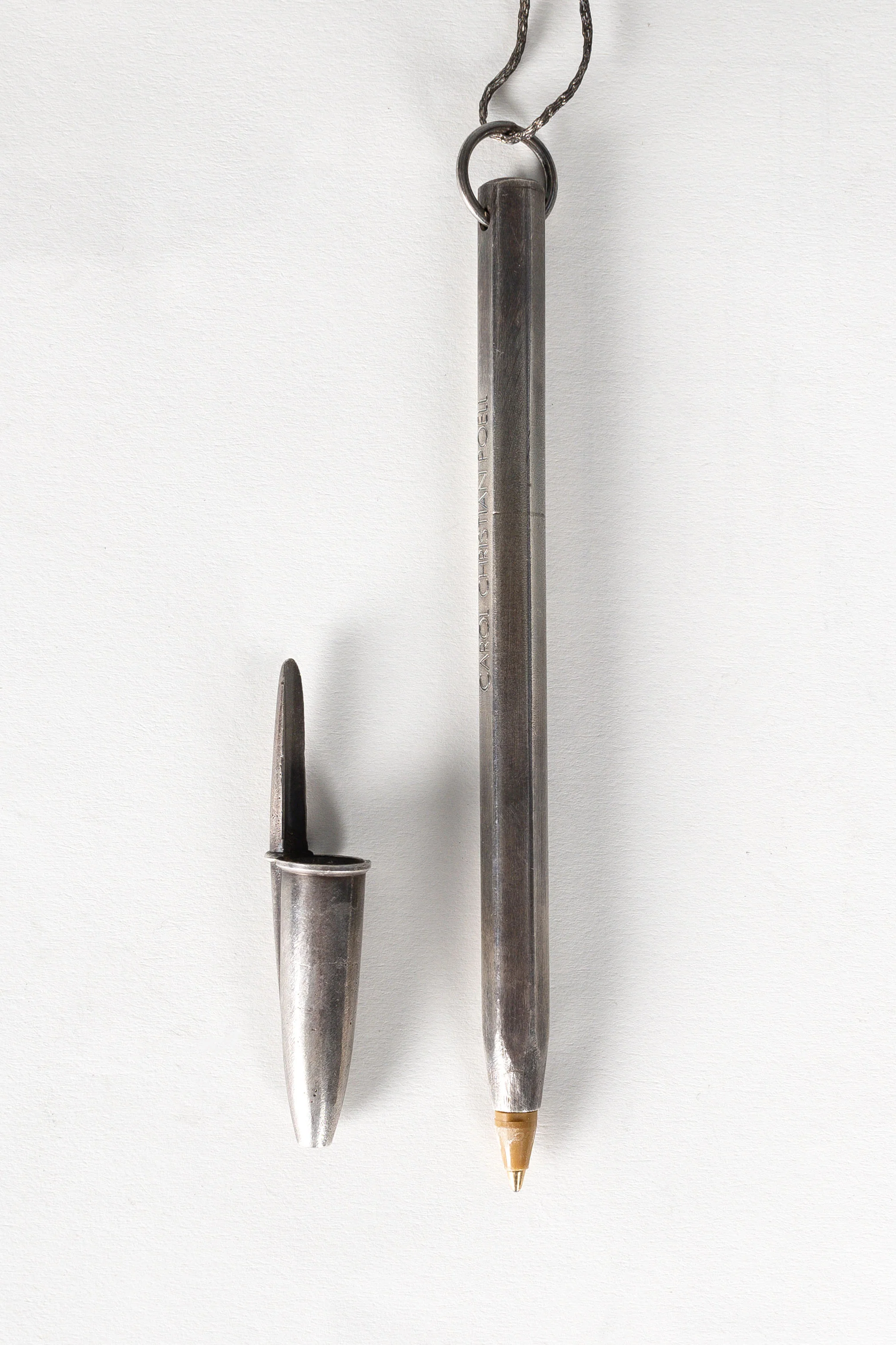 Silver Bic Pen Necklace - Image 2