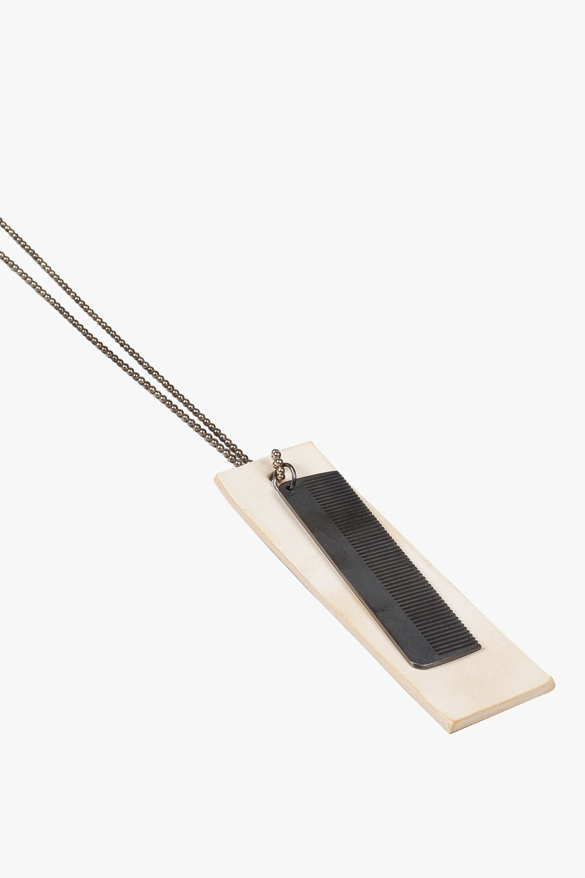 Silver Comb Necklace - Image 3