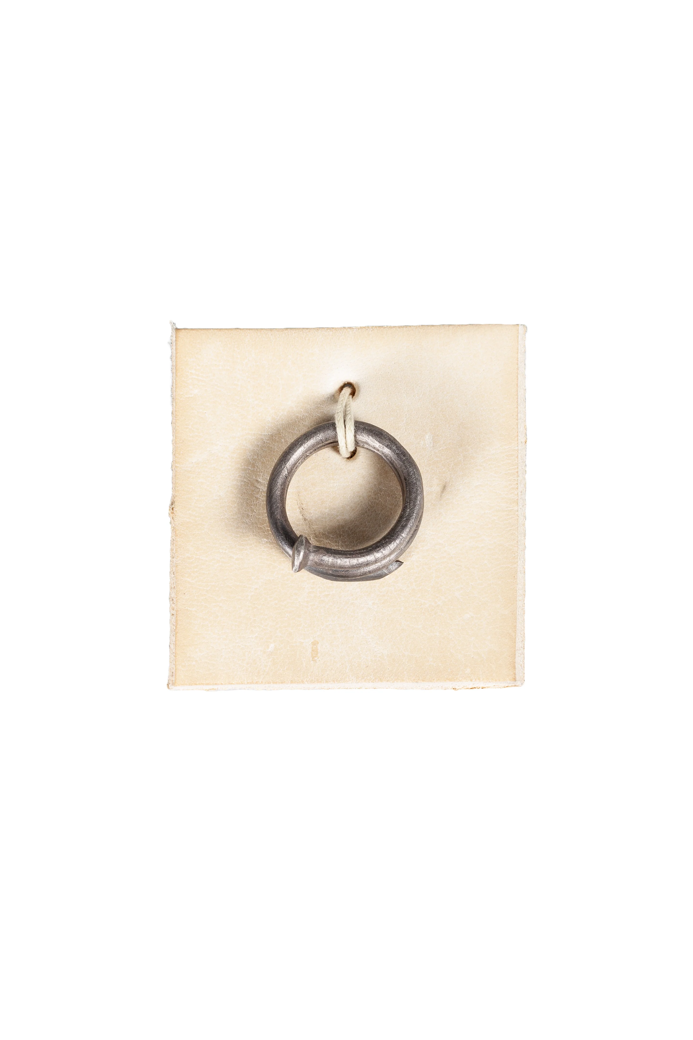 Spiral Nail Silver Ring - Image 4