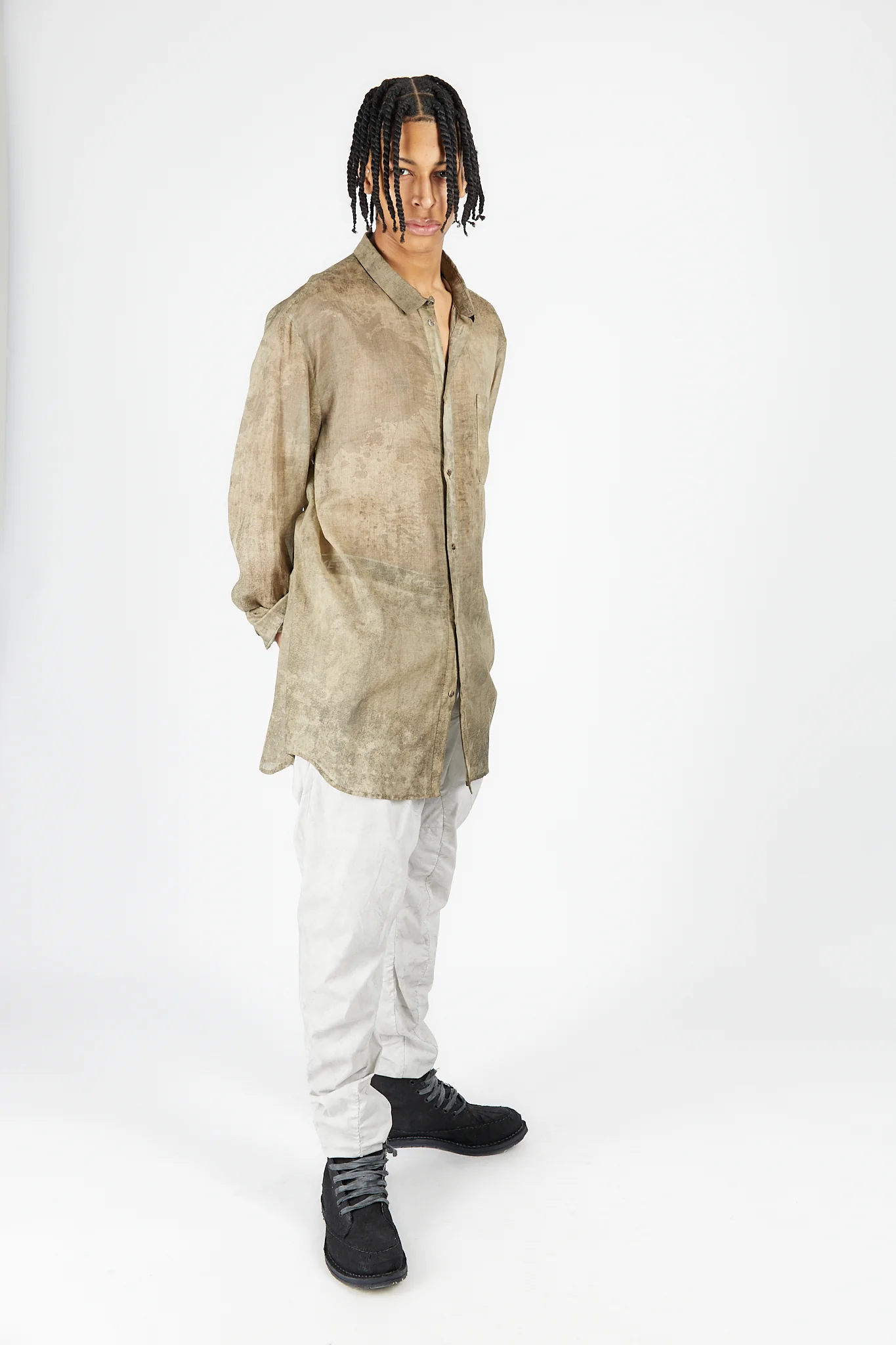 Single Pocket Overdyed Shirt - Image 2