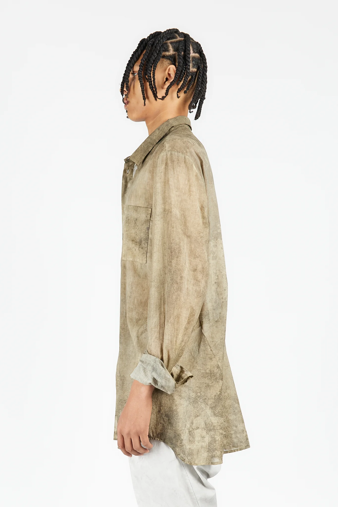 Single Pocket Overdyed Shirt - Image 3