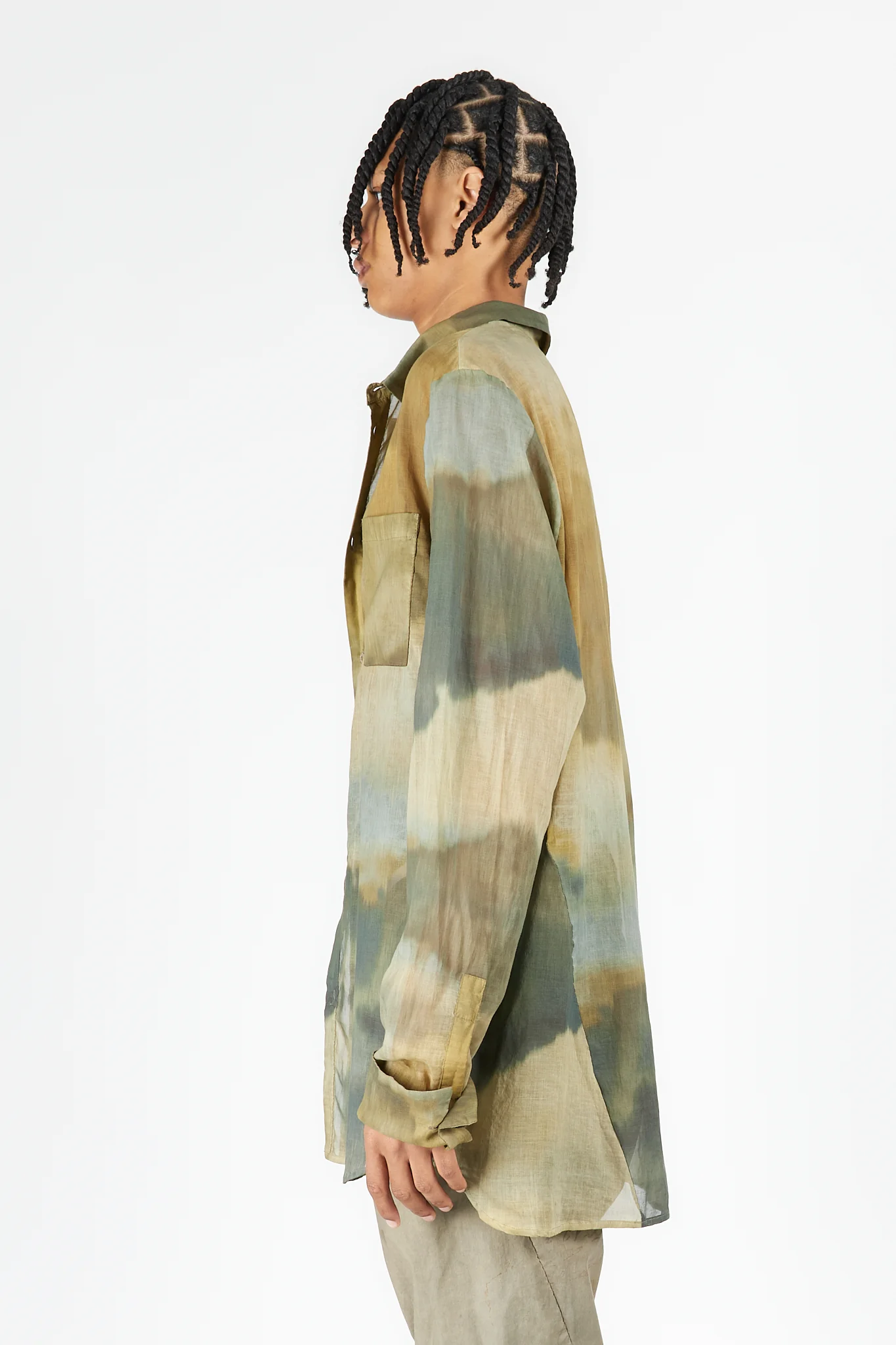 Single Pocket Overdyed Shirt - Image 3