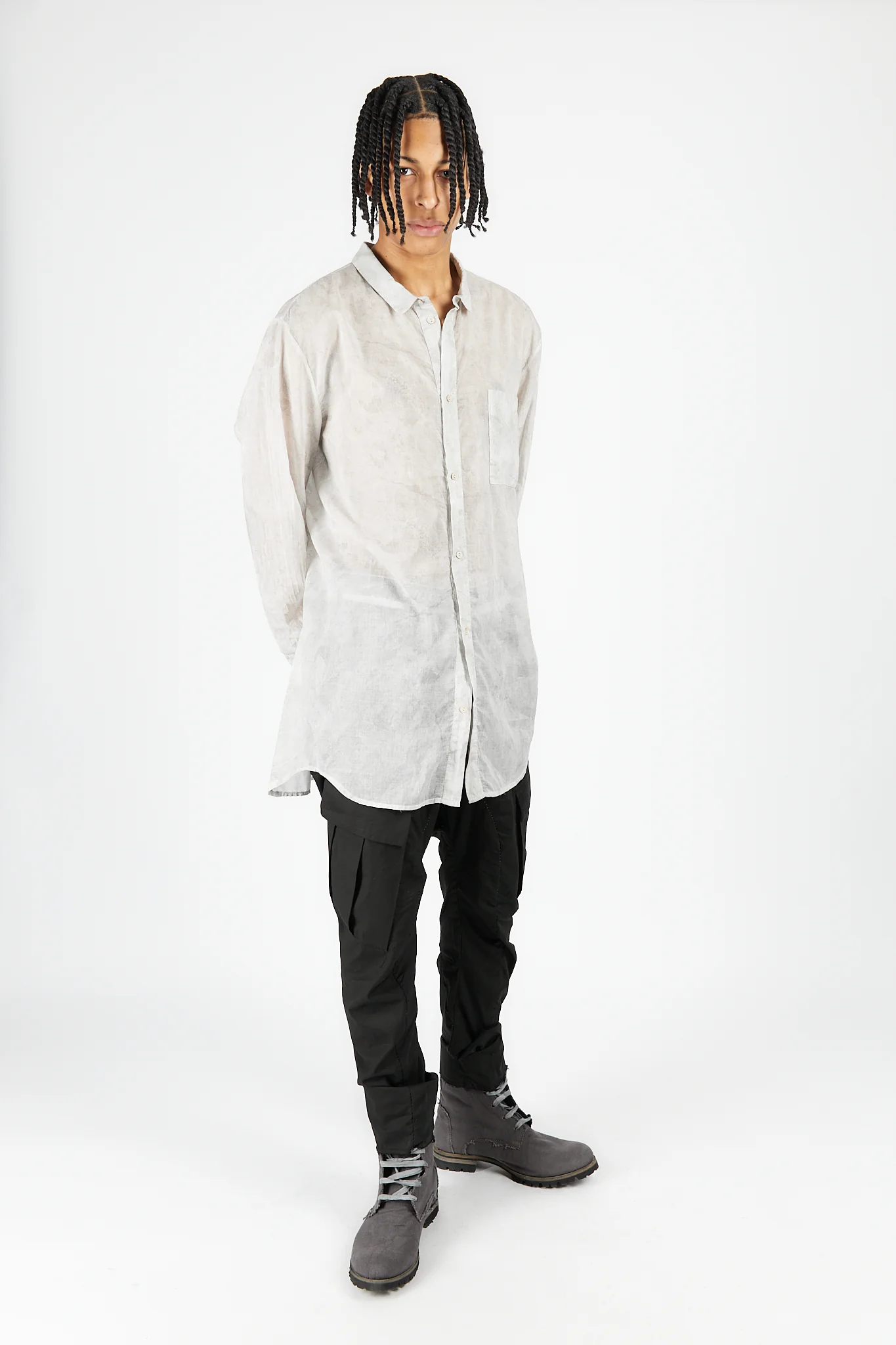 Single Pocket Overdyed Shirt - Image 2