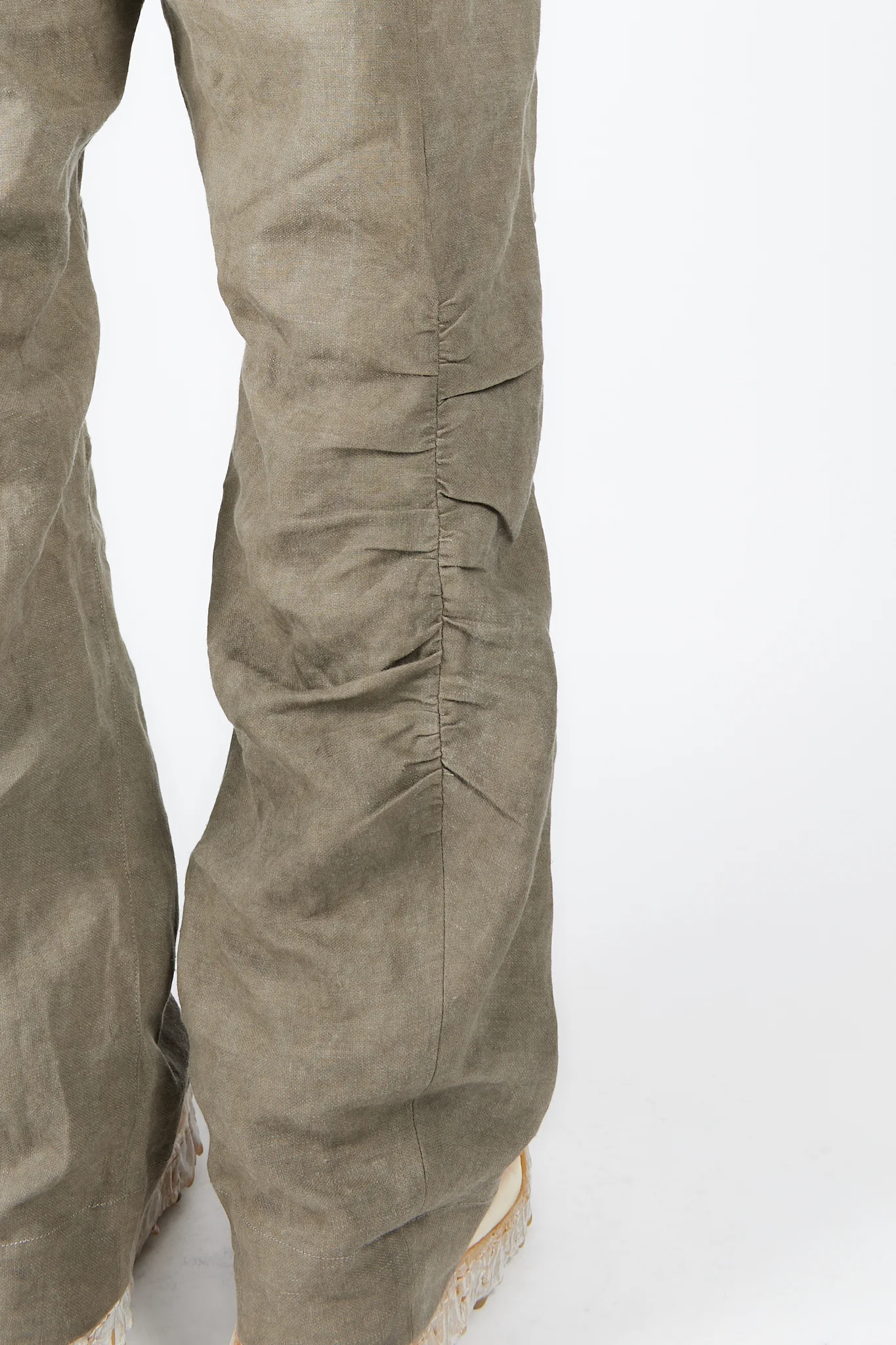 Straight Leg Gathering Trousers - Image 5