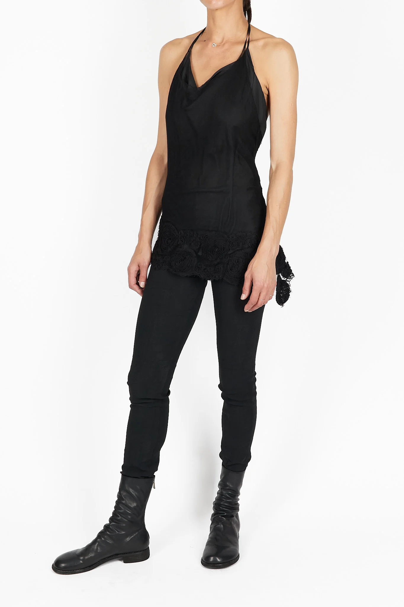 Draped Top with Flowers - Image 2