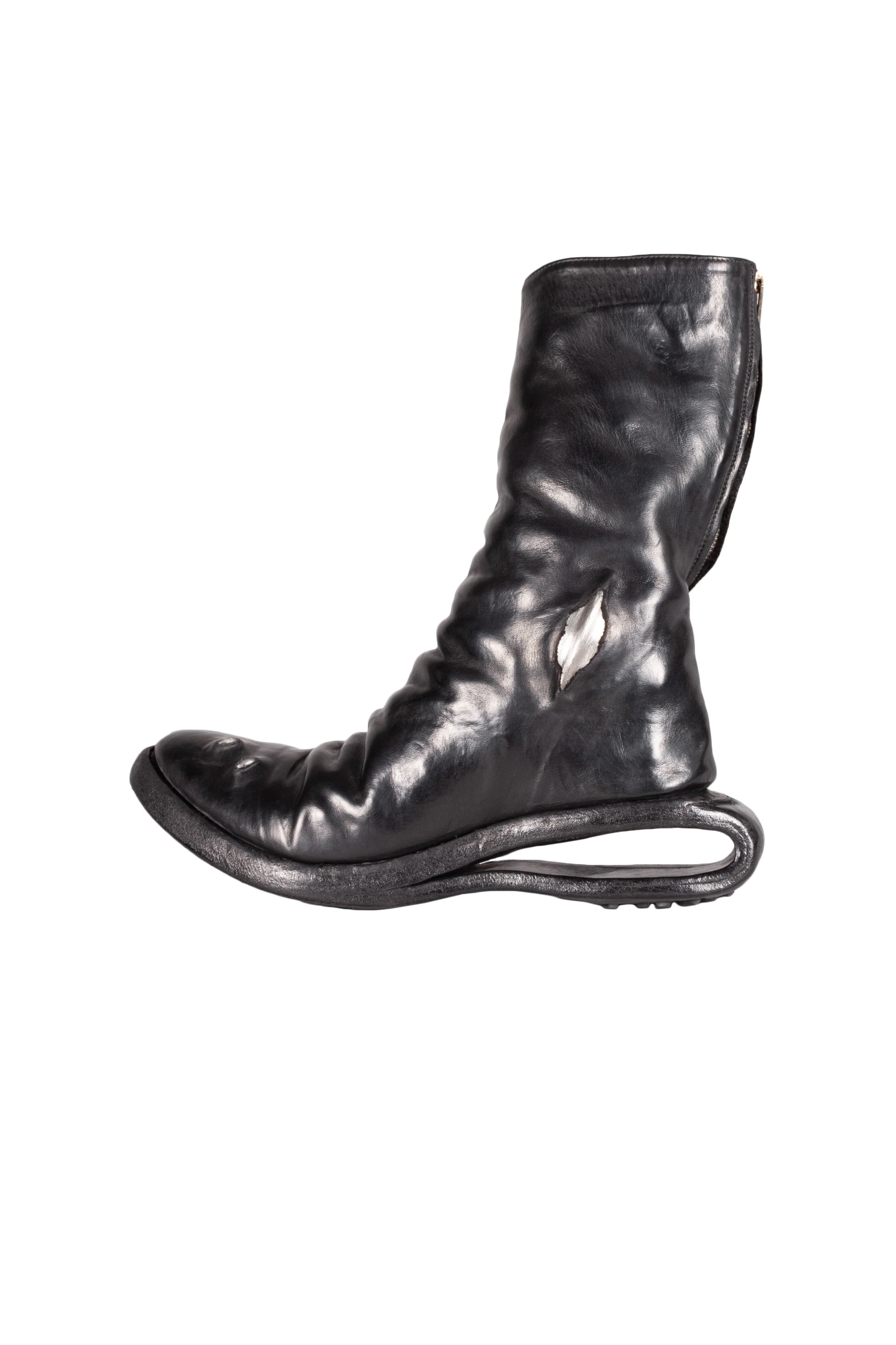 U-Sole Prosthetic Diagonal Zip Lined Goodyear Boot