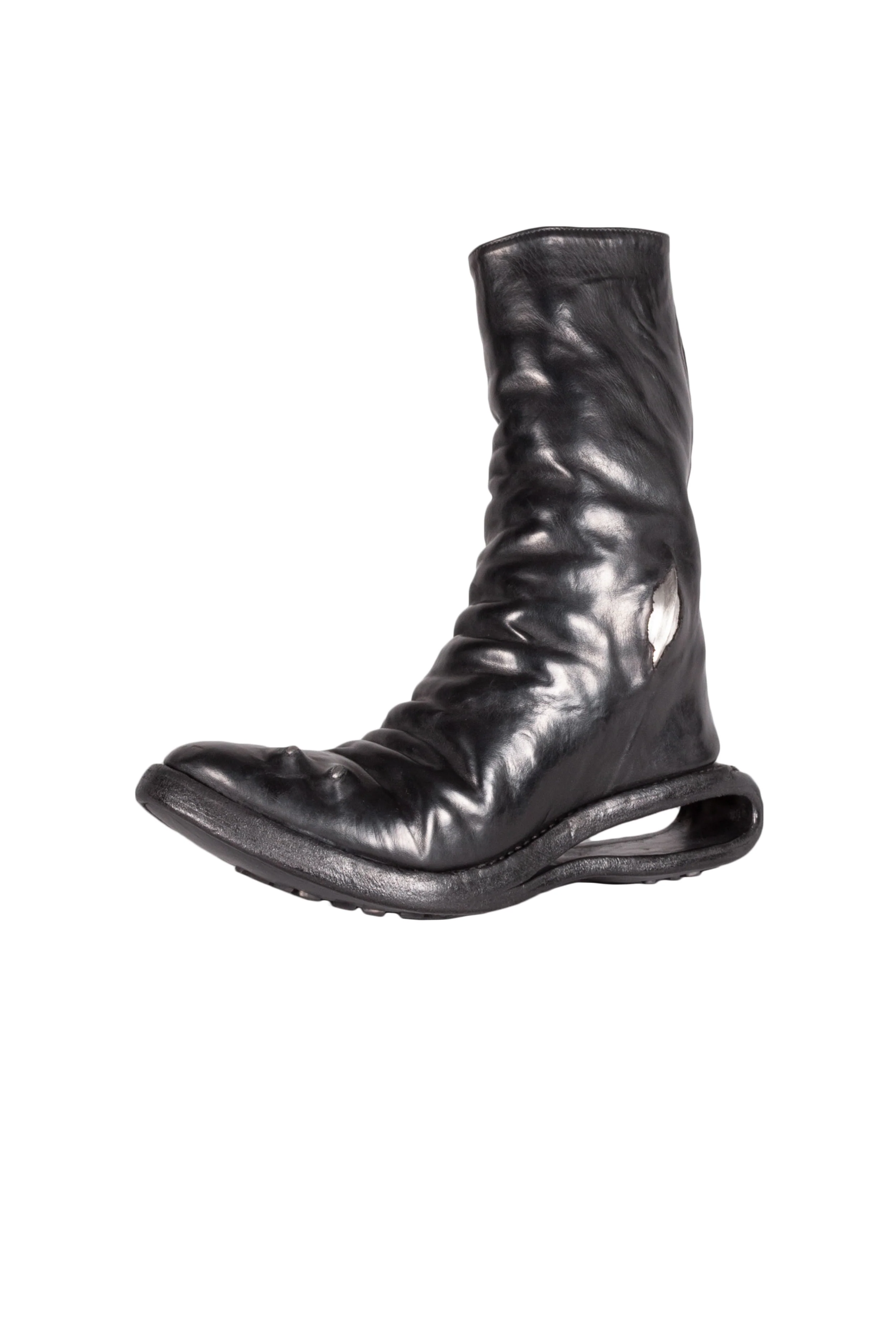 U-Sole Prosthetic Diagonal Zip Lined Goodyear Boot - Image 2