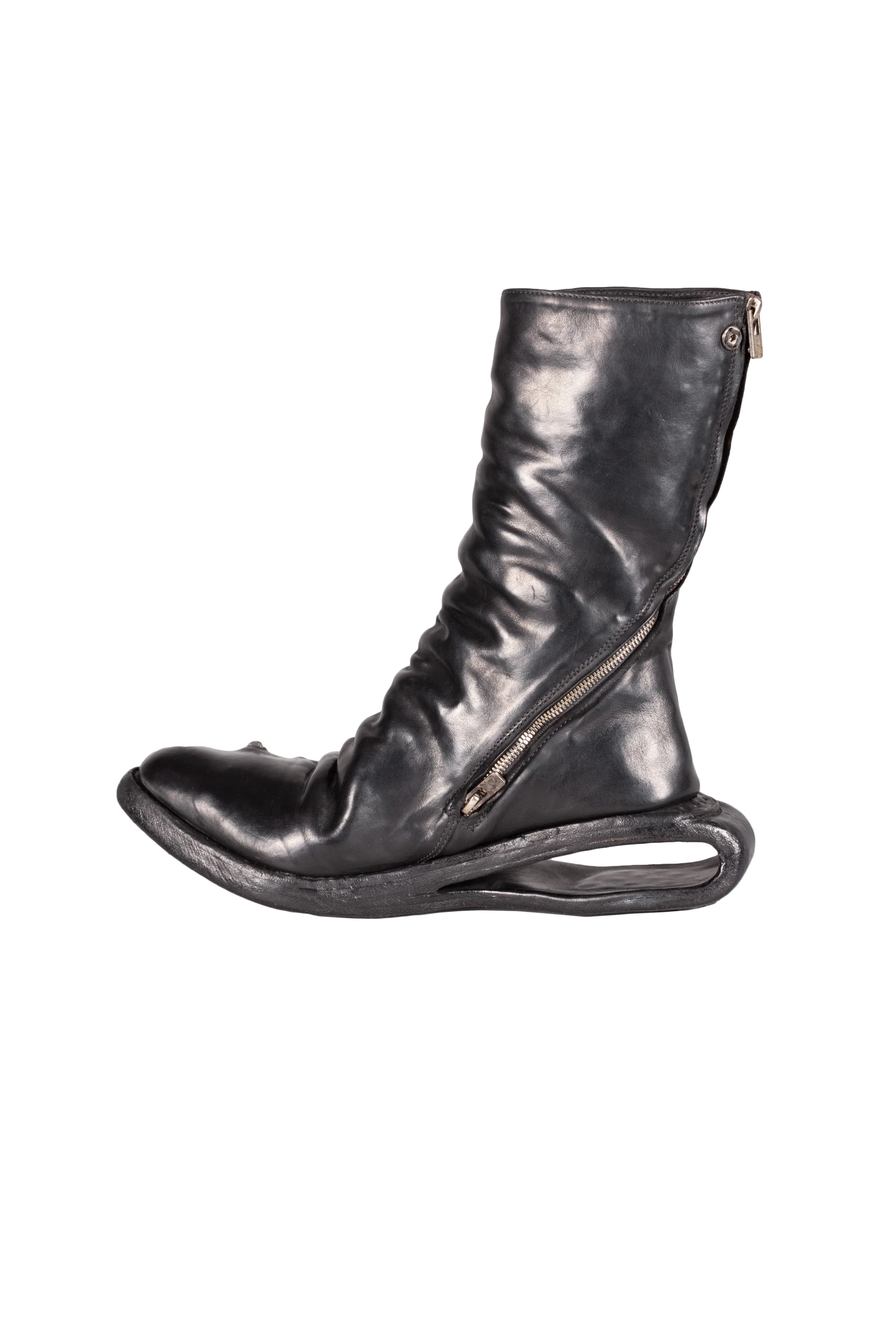 U-Sole Prosthetic Diagonal Zip Lined Goodyear Boot - Image 4