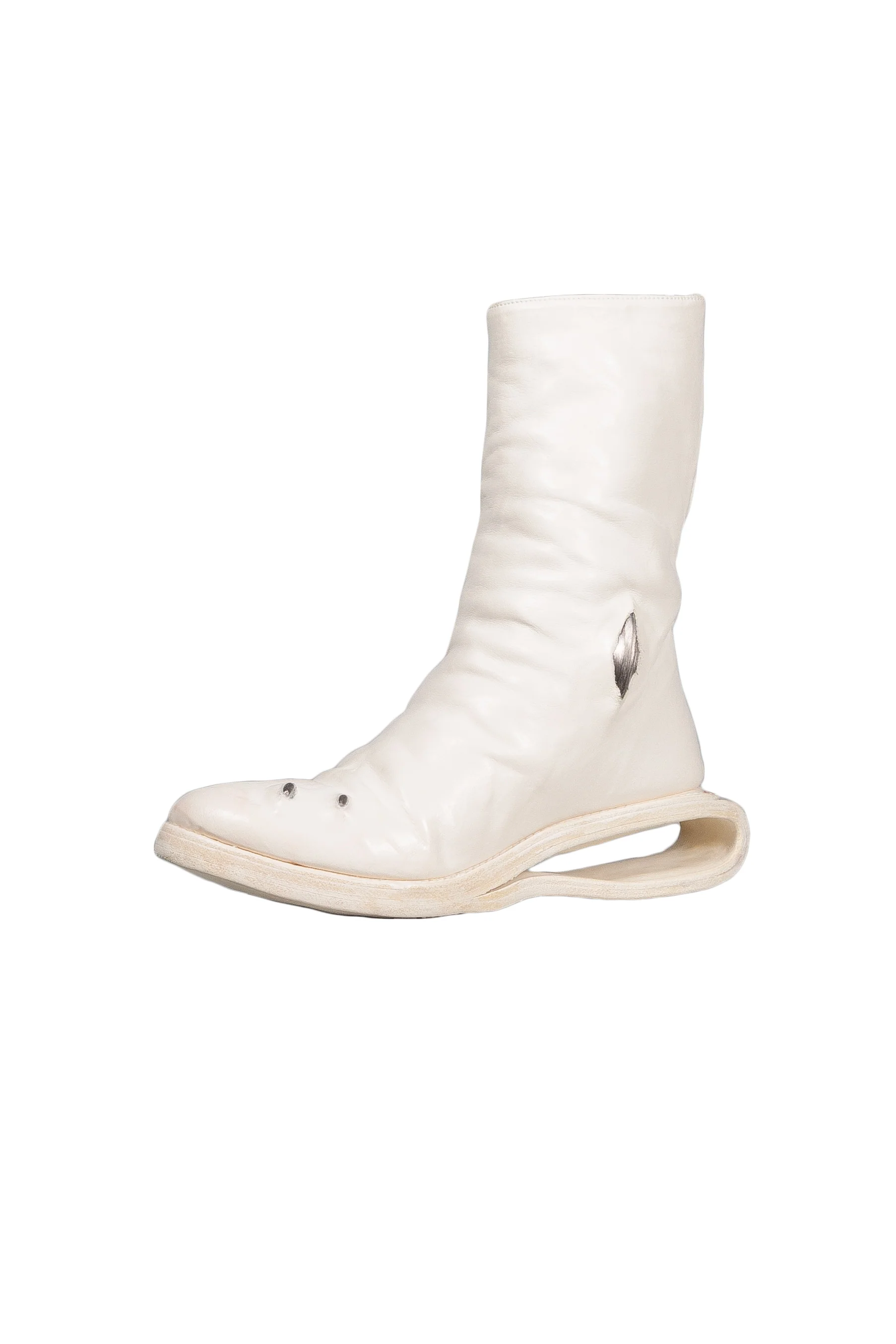 U-Sole Prosthetic Diagonal Zip Lined Goodyear Boot - Image 2
