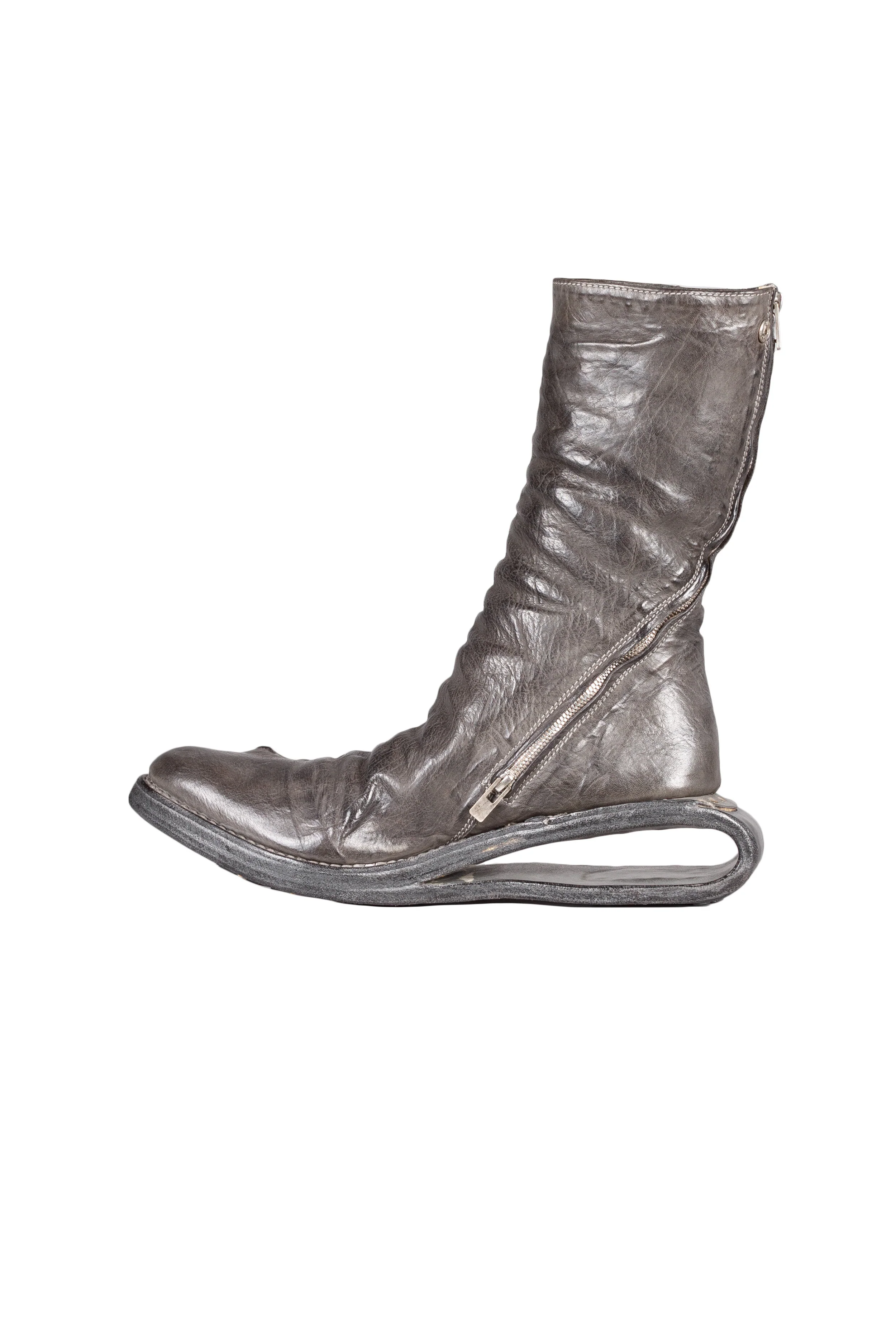 U-Sole Prosthetic Diagonal Zip Lined Goodyear Boot - Image 4