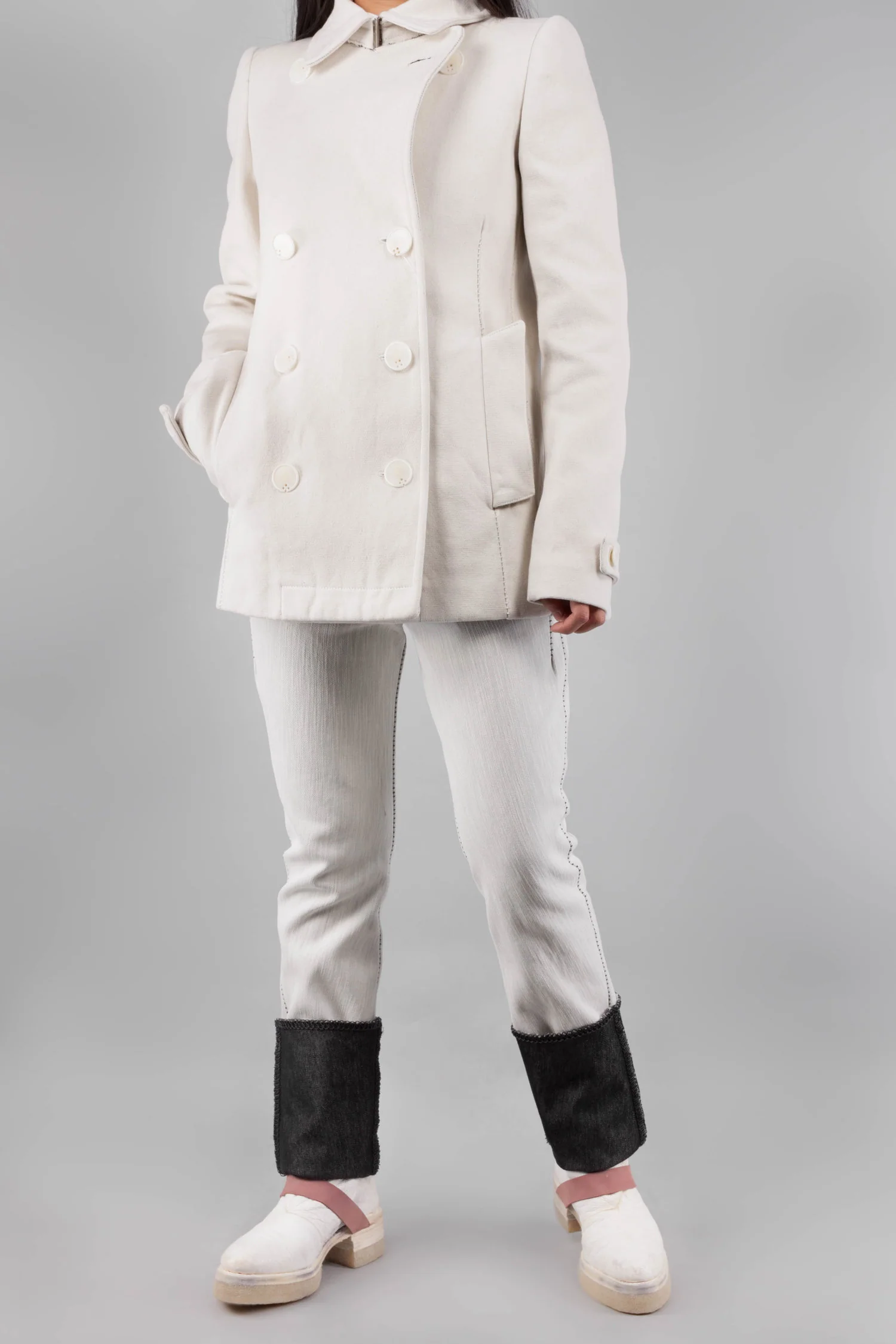 Unlined Visible Overlock One Piece Dead End Caban - Image 2