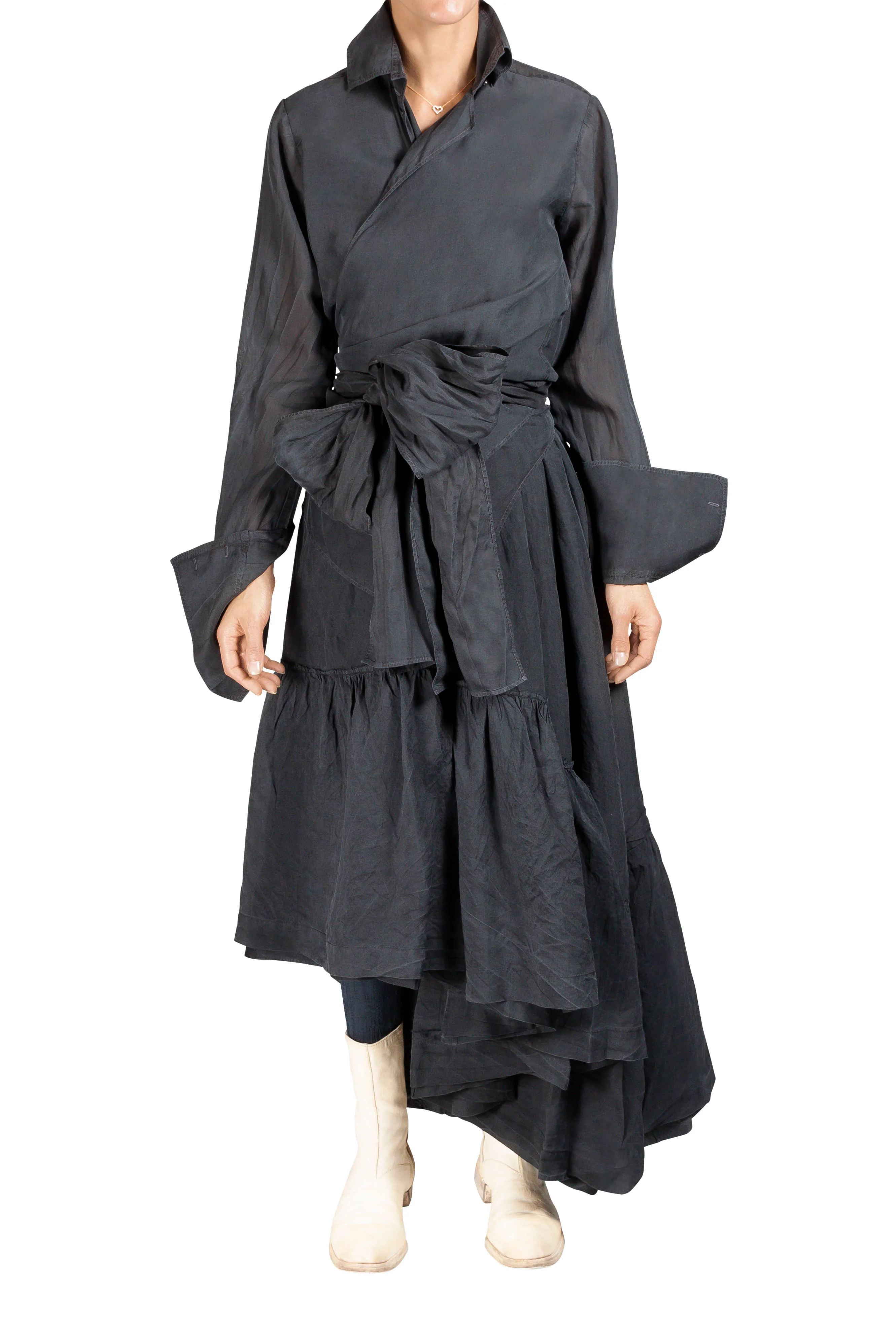 Wrap Silk Shirt