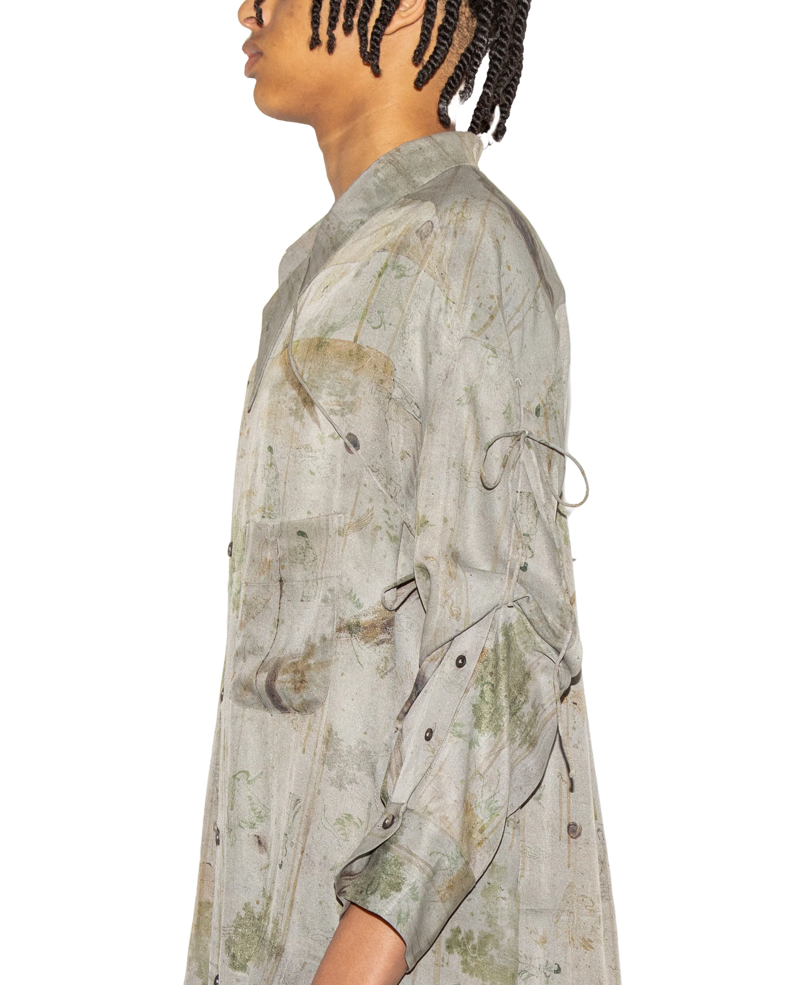 Digital Print Asymmetric Shirt - Image 5