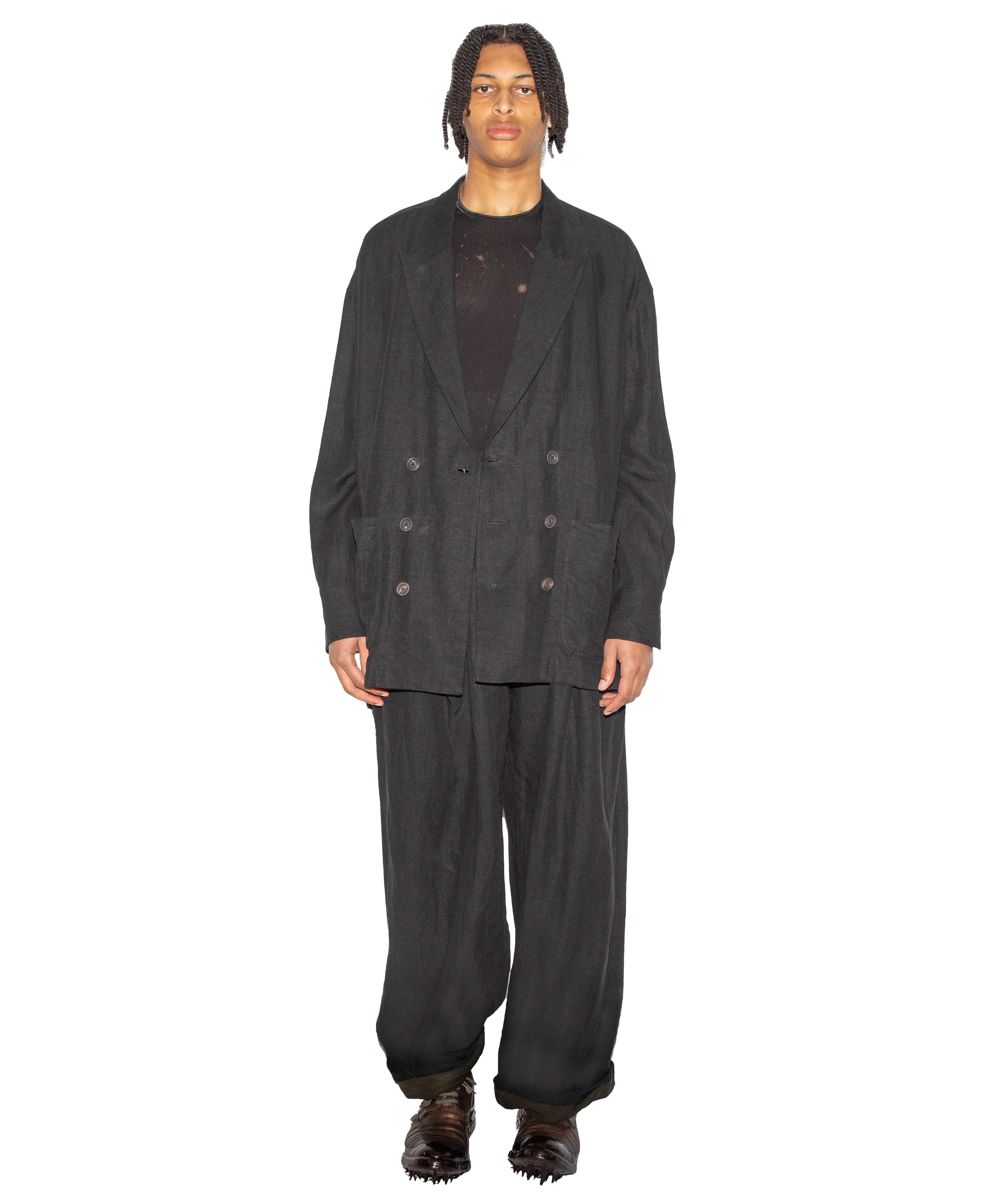 Double Breasted Long Blazer - Image 2