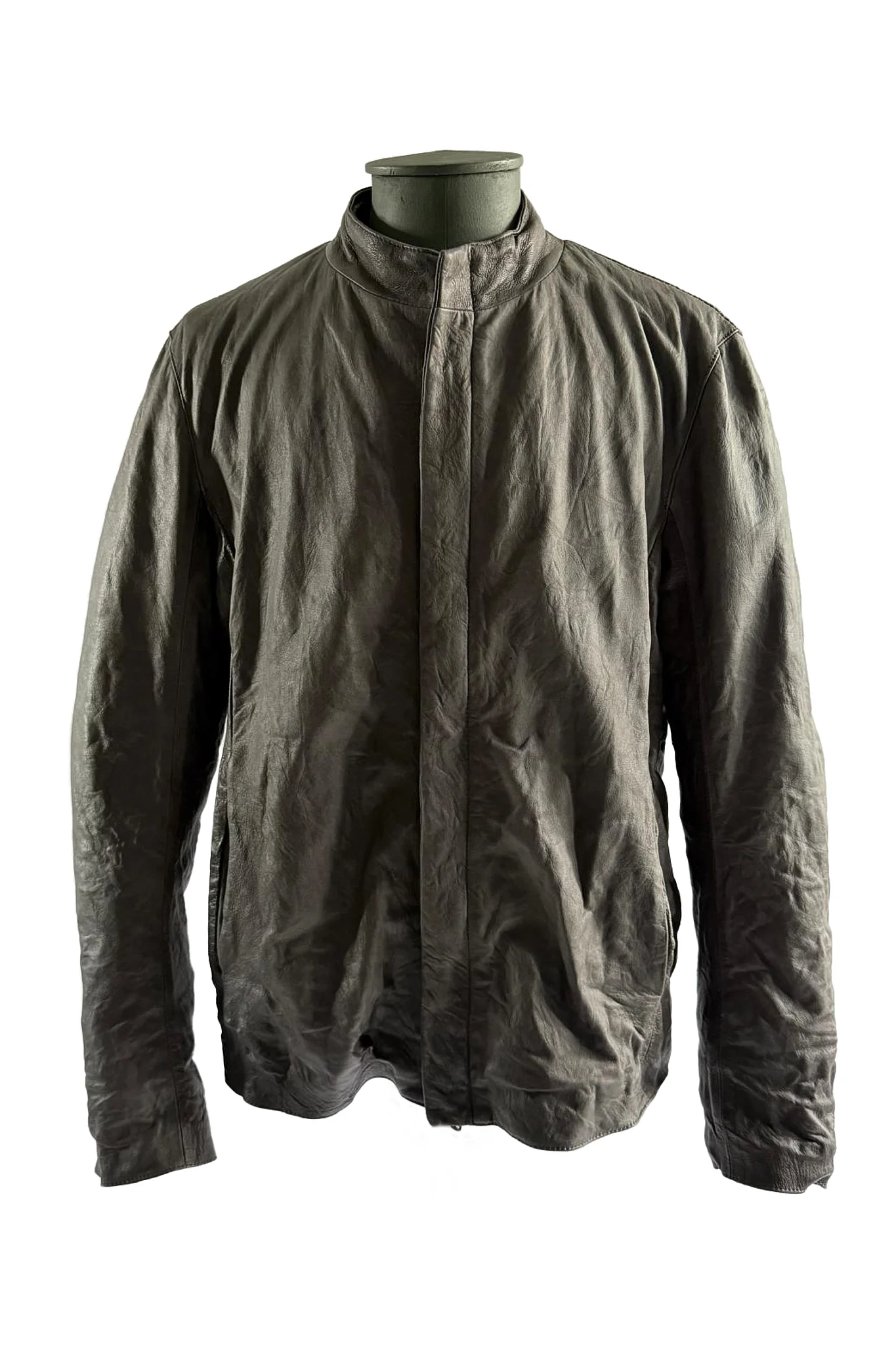 Zip Up Leather Jacket