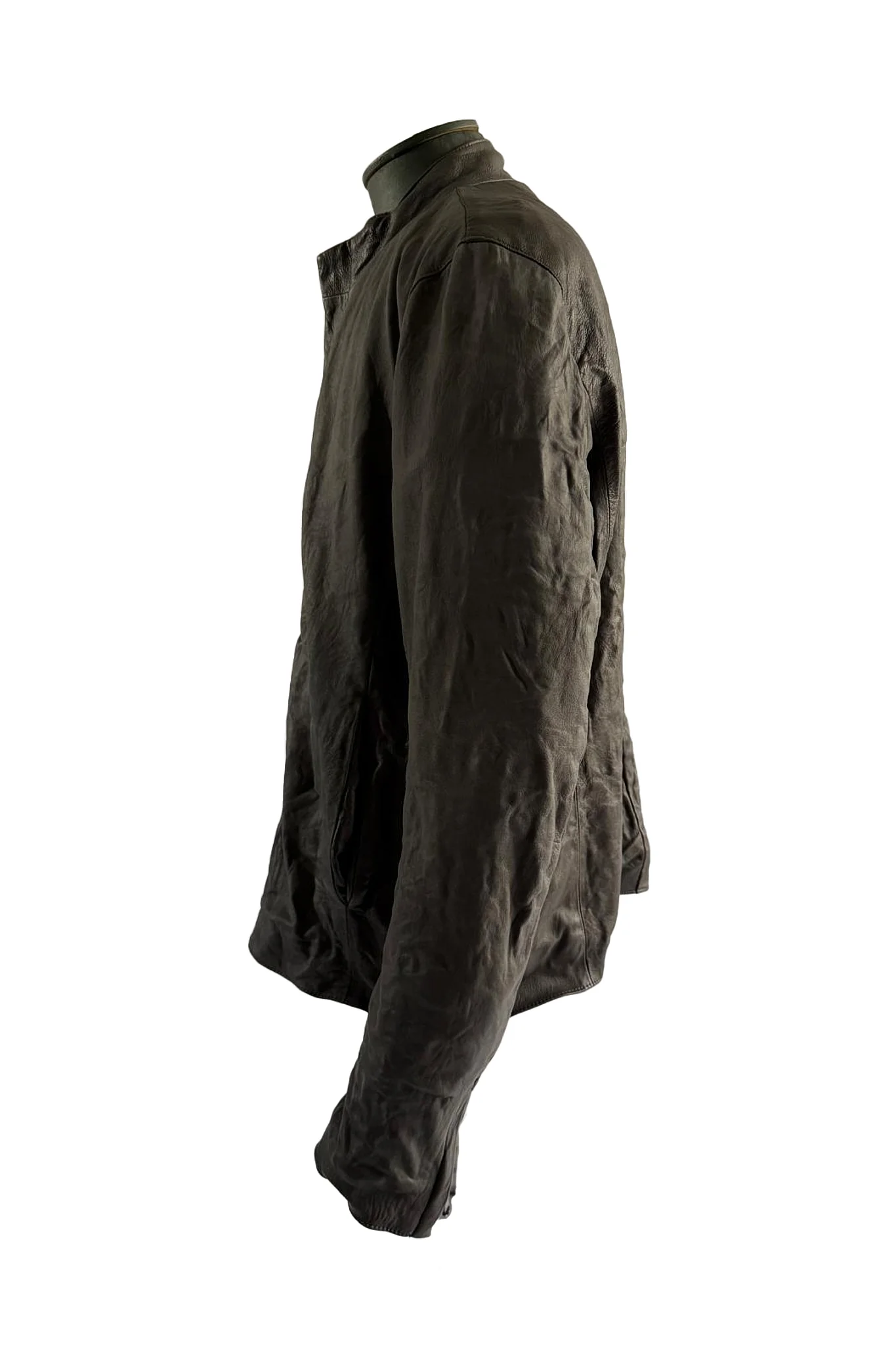 Zip Up Leather Jacket - Image 3
