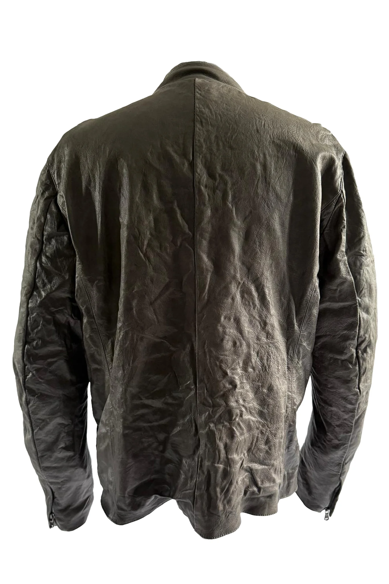 Zip Up Leather Jacket - Image 5